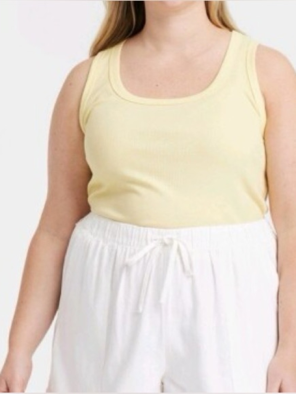 Universal Thread Butter Yellow Crop Tank - Picture 2 of 4